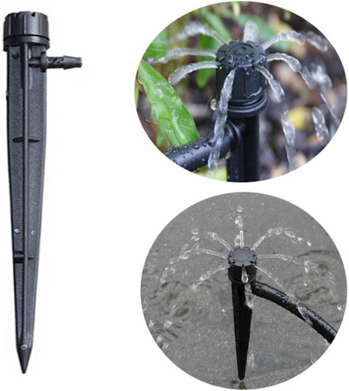 50pcs 8 Outlets Garden Adjustable Inserted Dripper Micro