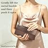 Carteras de mano para mujer, carteras brillantes, bolsos de noche formales con cadena para boda y cóctel 7
