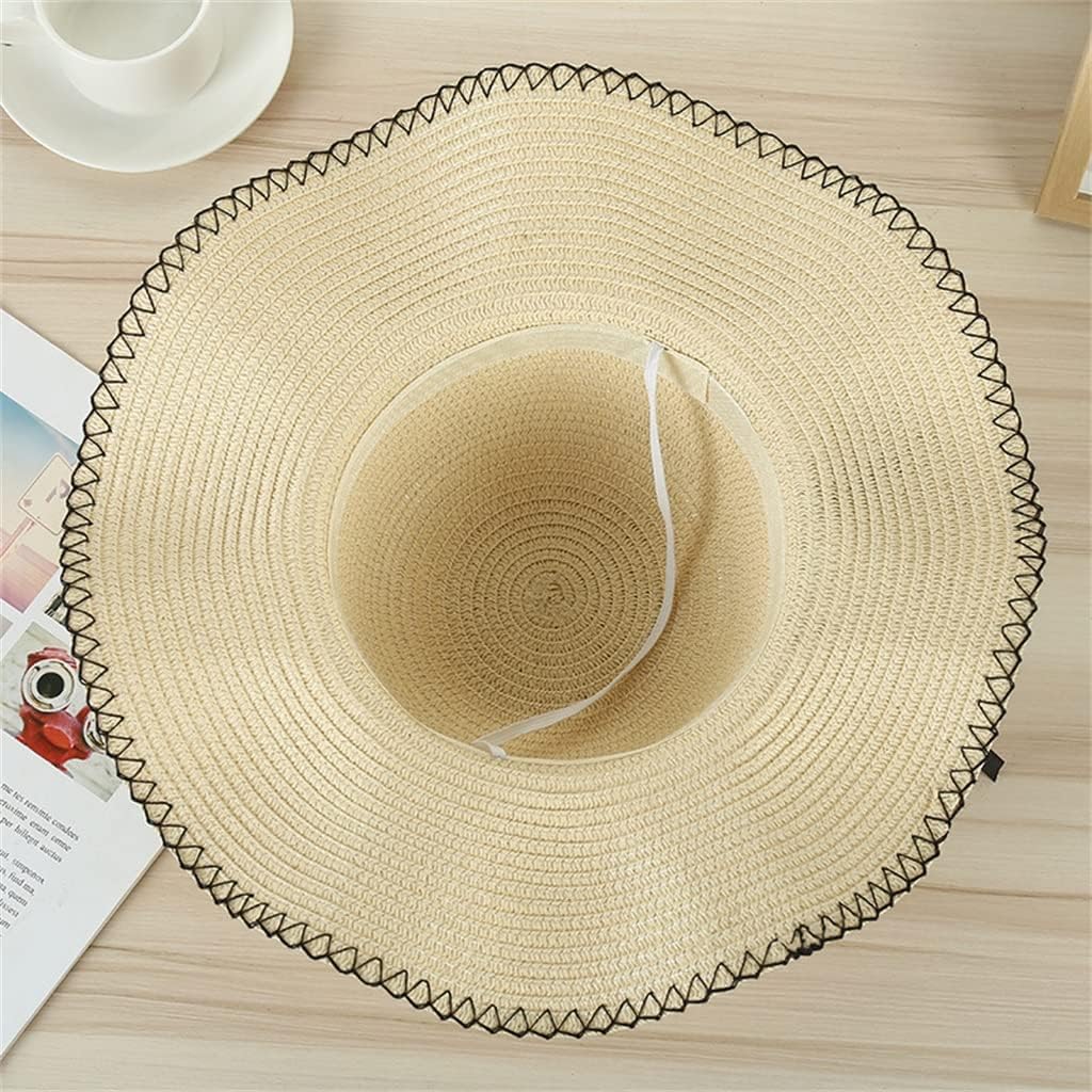 Women's Outdoor Sunscreen Hat Temperament Pearl Knitted Tourism
