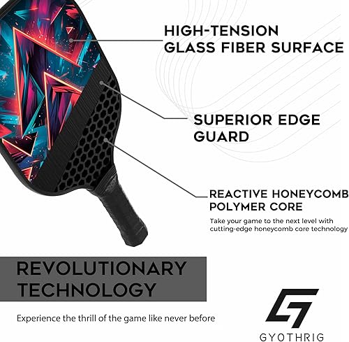 Miniatura 2 de Palas de pickleball ligeras, juego de pickleball de fibra de vidrio aprobado por USAPA para principiantes y profesionales