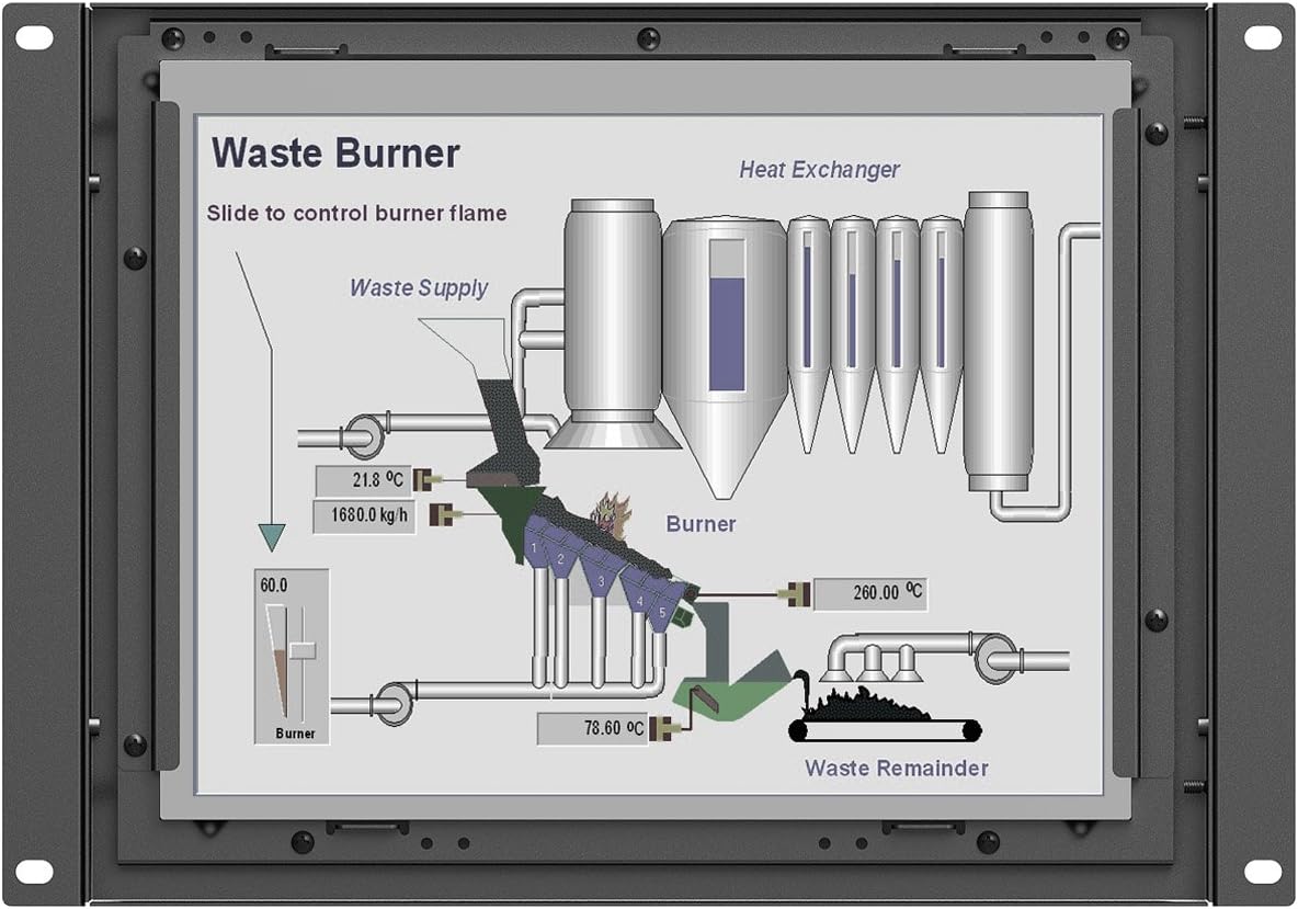 Monitor Industrial 9.7" VGA Pantalla Táctil