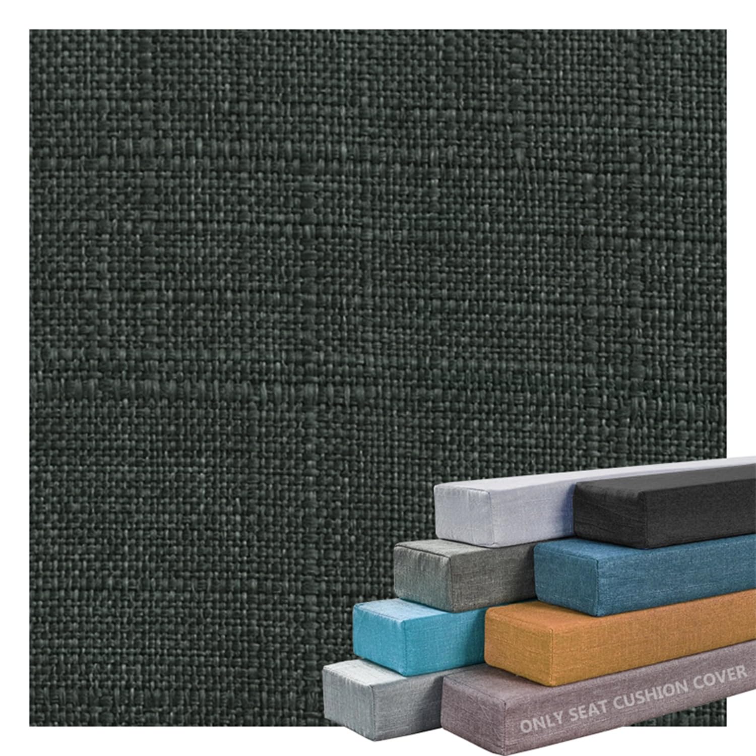 ELYSYSRL Bed Gap Filler Removable Cover, Mattress Extender Foam Protective Covers Rectangle for Single/Double/King Size Bed with Zipper, Only 1 Pillow cover(Dark Gray,135x5x15cm)