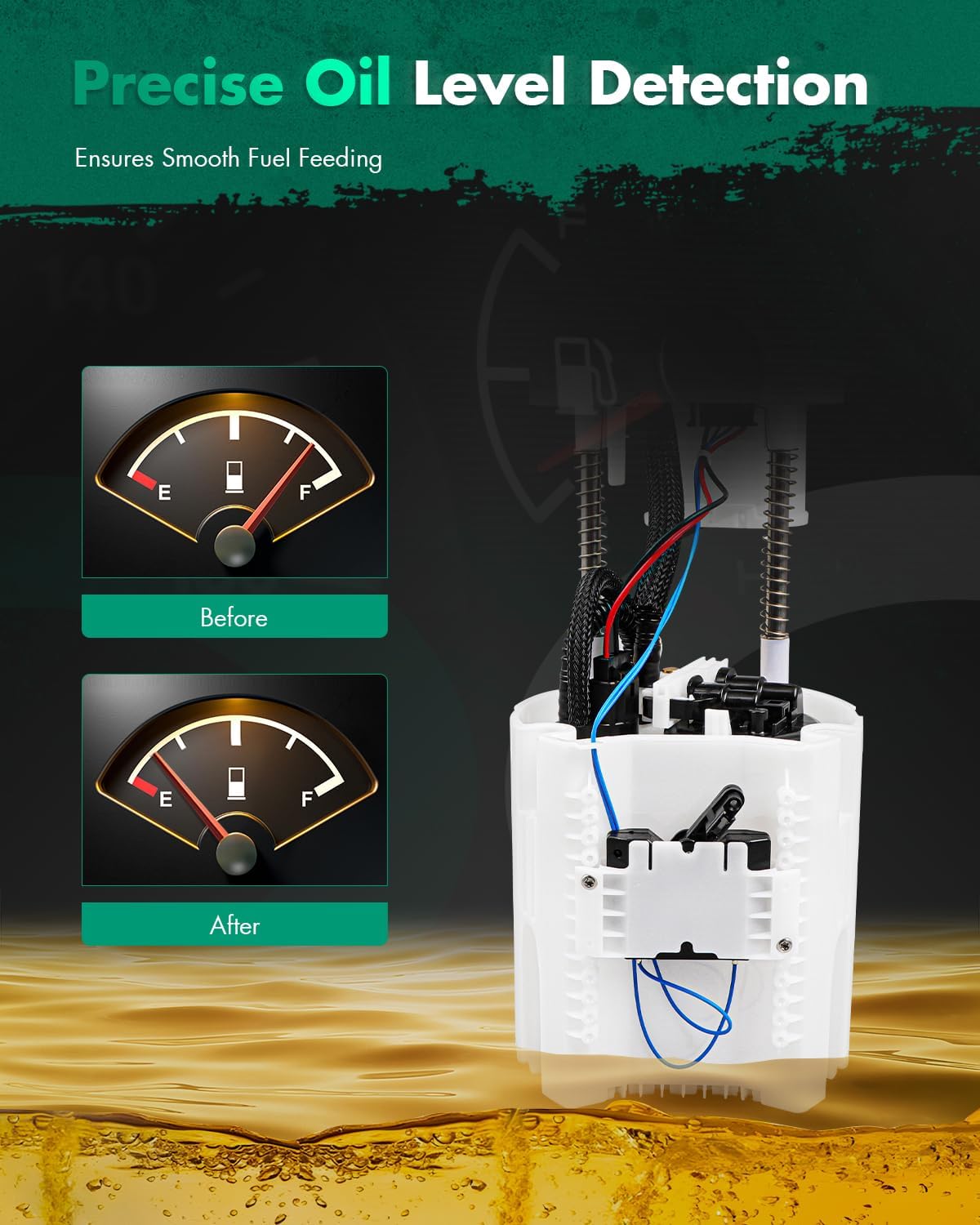 SCITOO Fuel Pump Electrical Assembly High Performance for 2015-2016 for Chrysler 200 2.4L,2013-2016 for Dodge Dart 2.4L,2014-2016 Jeep for Cherokee 2.4L E7280M