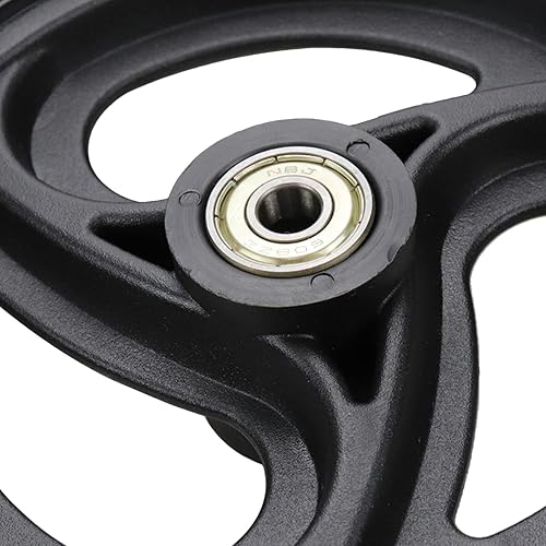 Miniatura 6 de Wealrit Black Solid Walker Wheels Reemplazo  Ruedas rodantes de 6 pulgadas (paquete de 2)