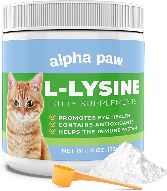 Alpha Paw Human Grade for Pets Cat Lysine Supplement