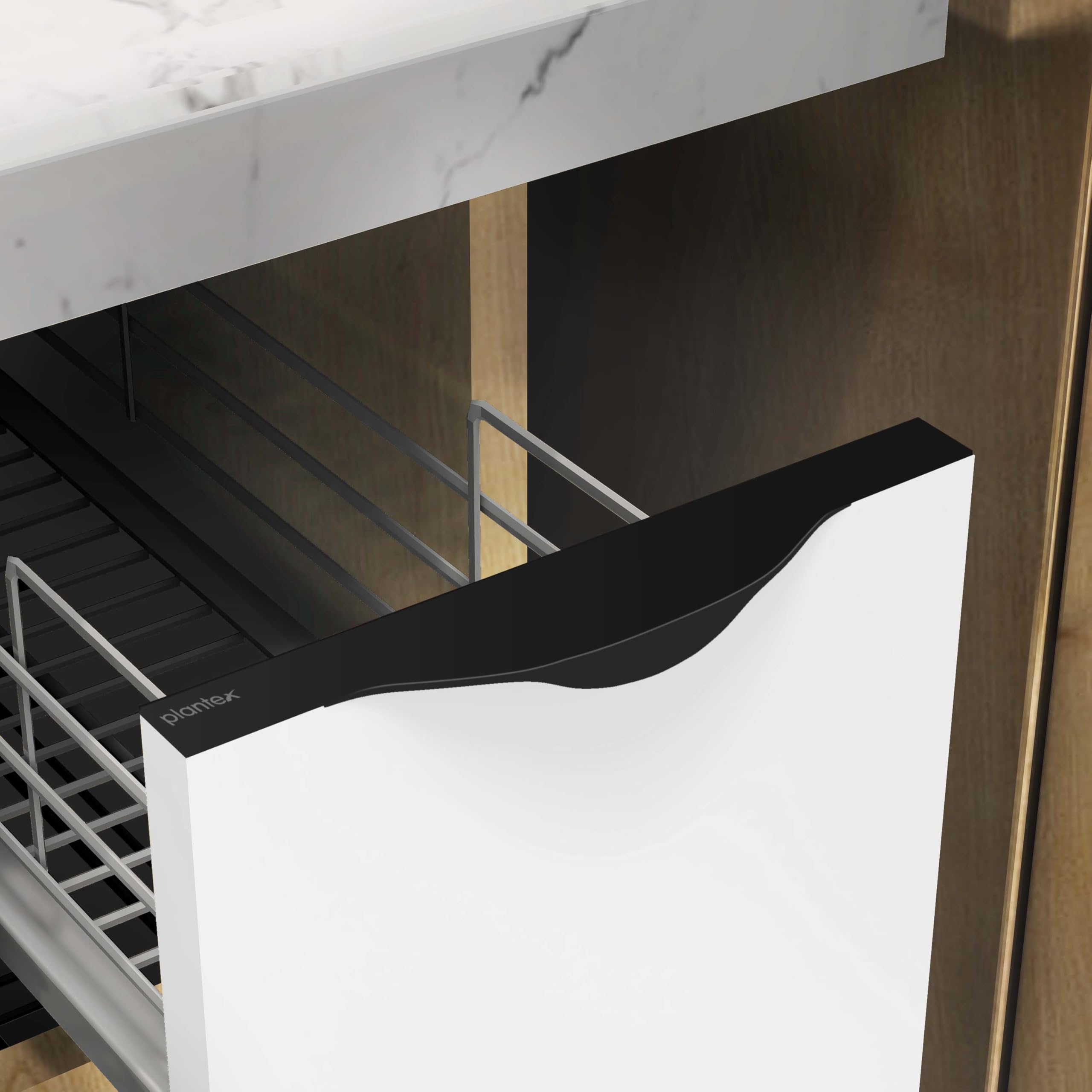 Plantex Profile Handle for Kitchen Cabinet/18 Inch Aluminium Drawer Profile Handle/Wardrobe Pull Handle for Home/Office/Hotel - Pack of 5 (Black) — Amazon image 13