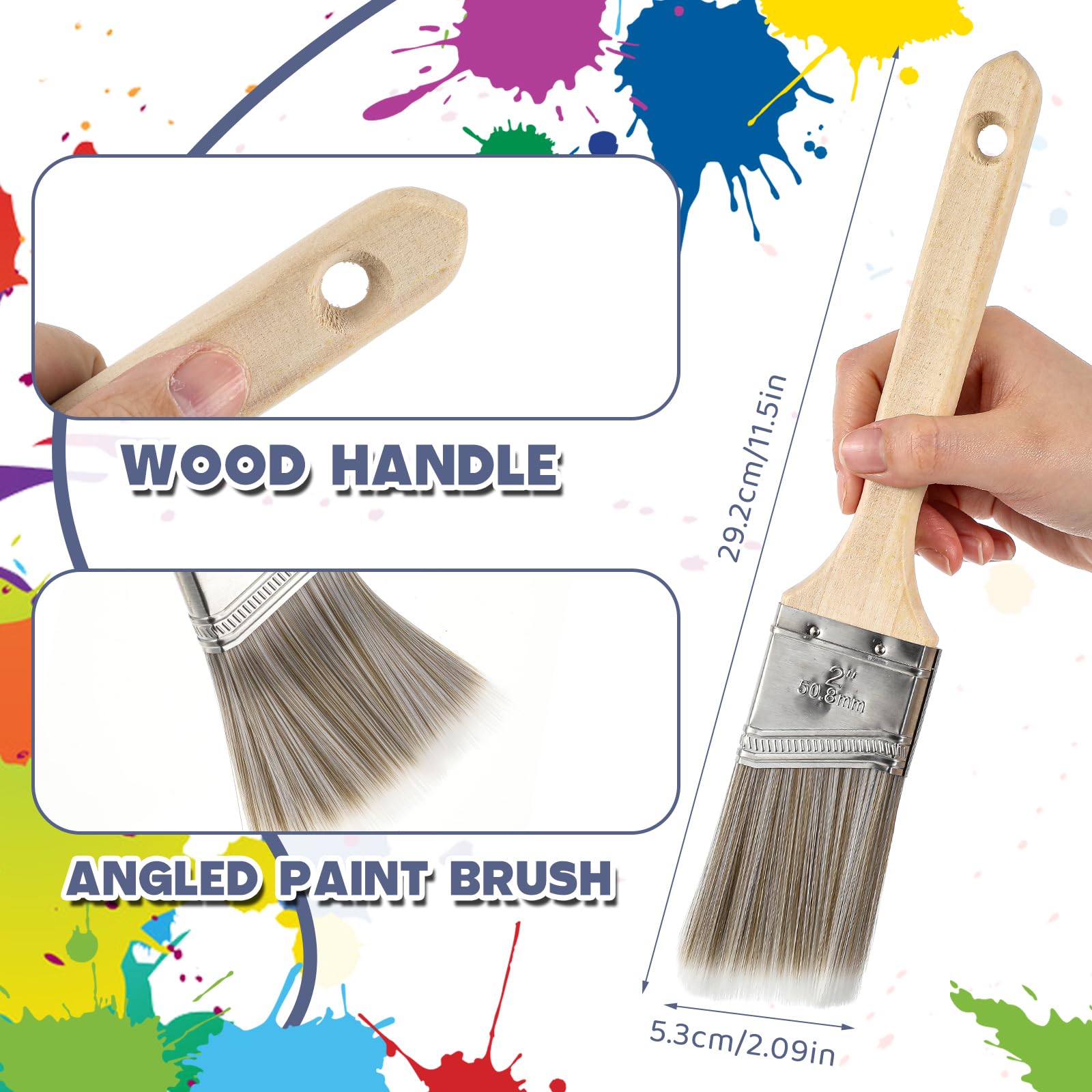 Qilery Kit di 31 rulli per pittura con asta di estensione, include rulli da 10,2 cm e vassoio porta pennelli con fodere usa e getta, coltelli per la pulizia dei pennelli angolati per forniture per la