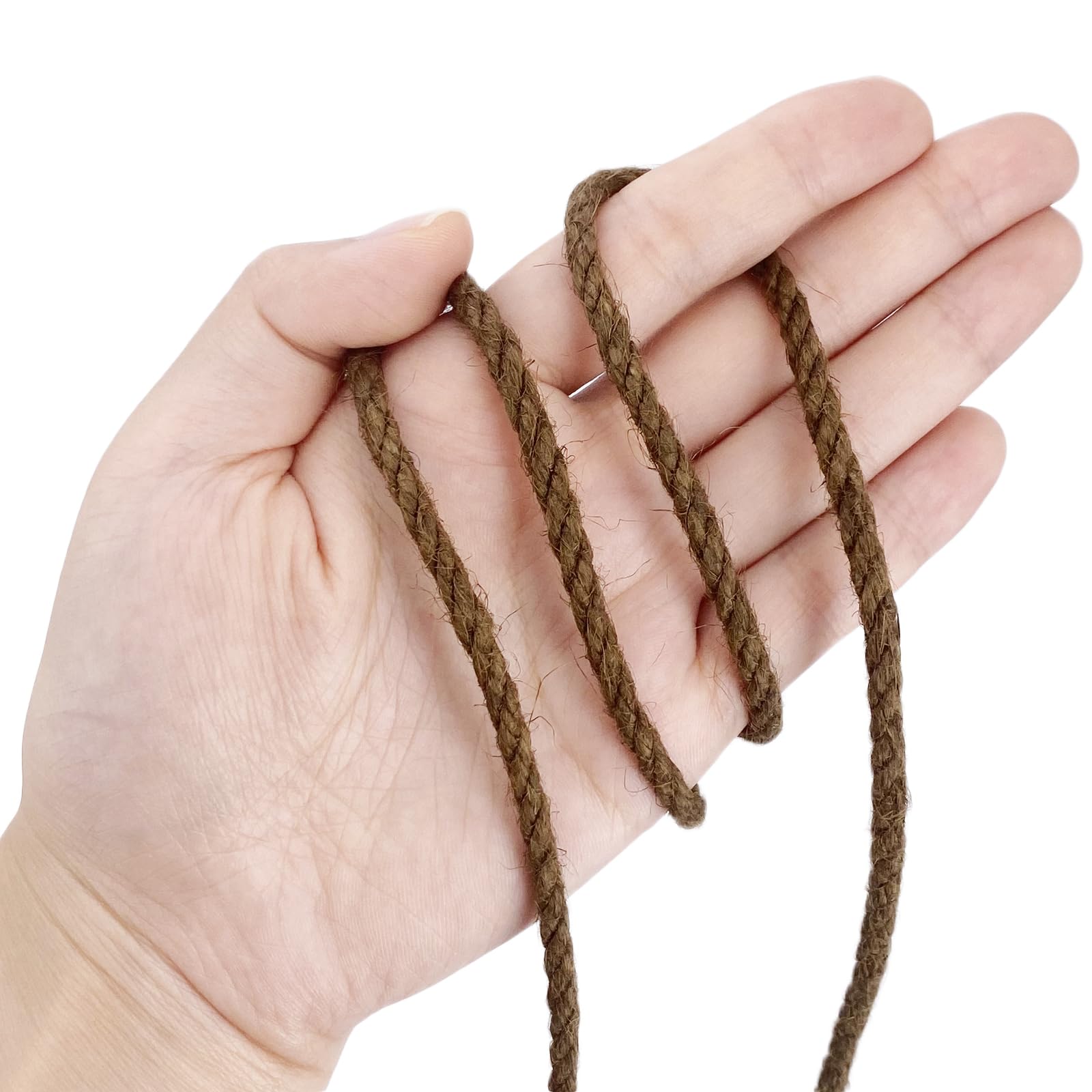 Aazon.co: Leecogo 4.5 Jute Rope 100 Feet Natural Craft Rope Twine - View #11