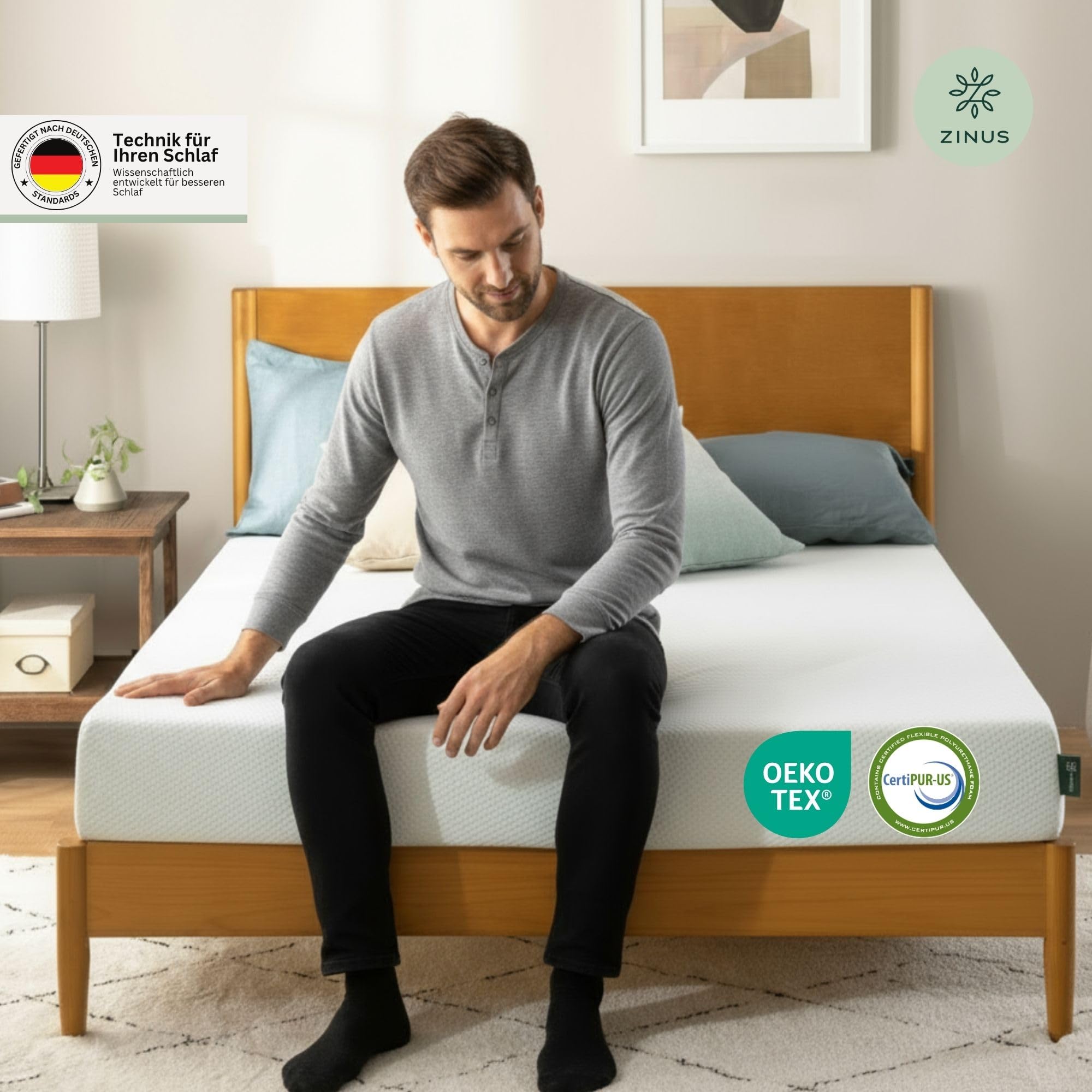 Twirest Matras, 140 x 200 cm, hoogte 21 cm, koudschuimmatras