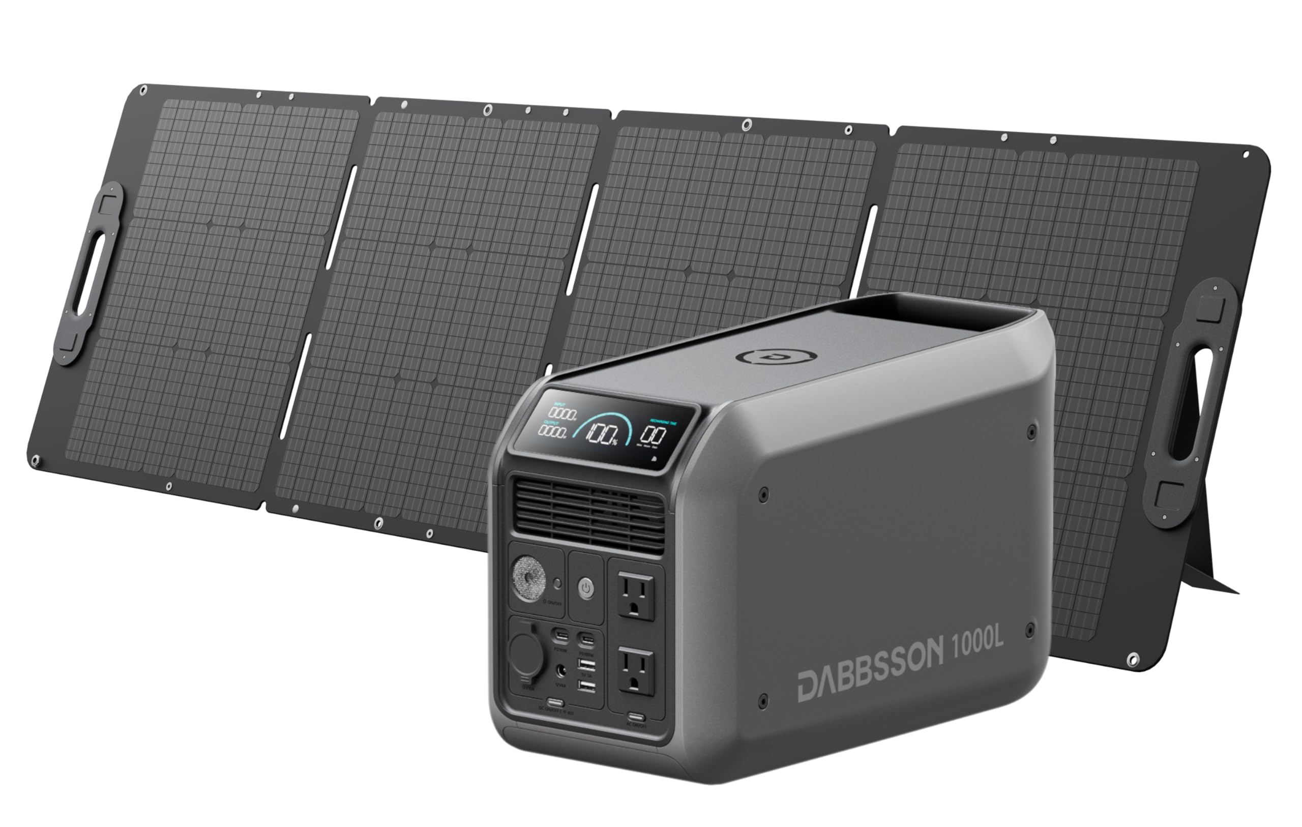 Dabbsson ポータブル電源 1000L 半固体リン酸鉄リチウム Amazon.co.jp: Dabbsson 1000L ポータブル電源と210W ソーラーパネル