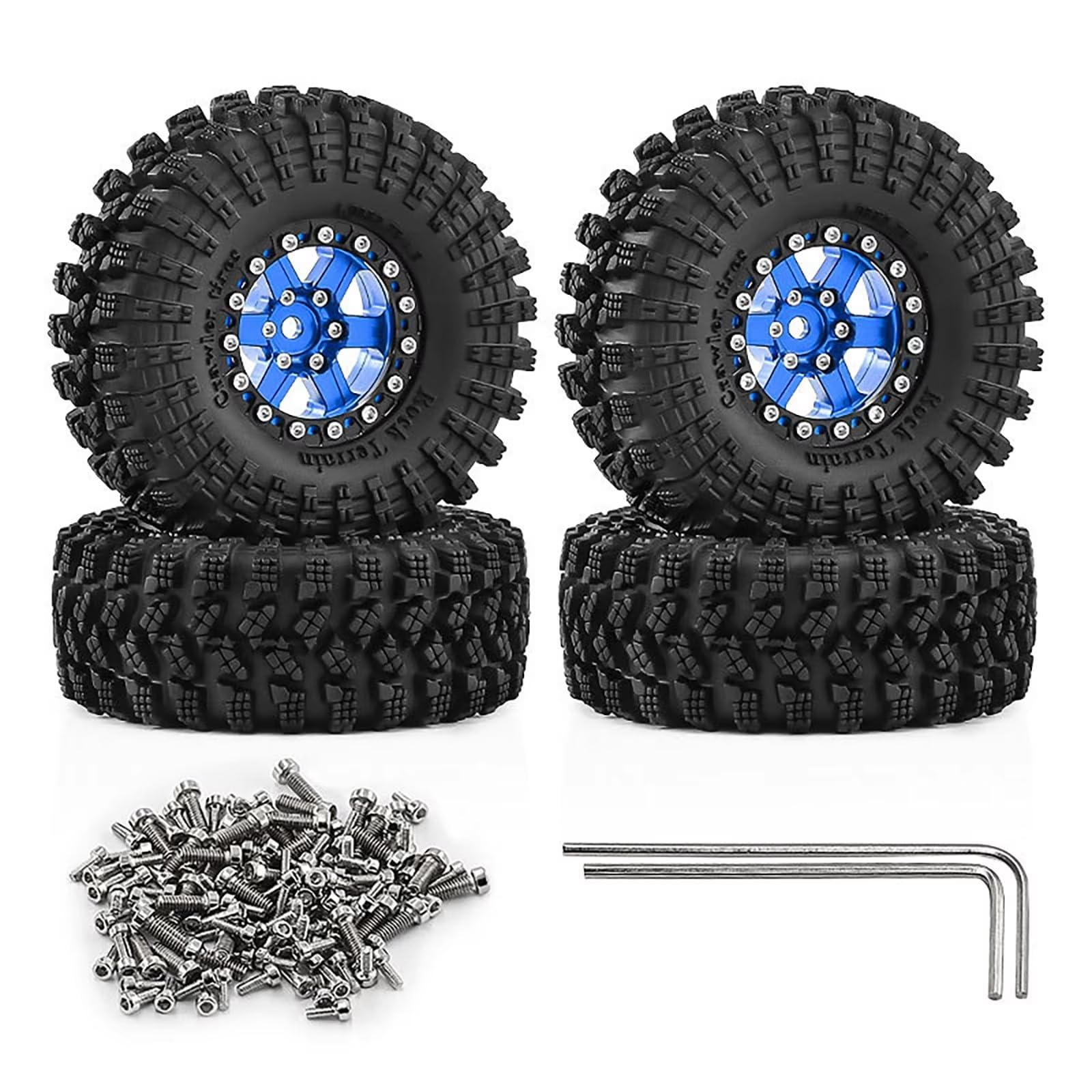 Pneumatici Ruote Beadlock 1,3 Pollici Per Traxxas Per TRX4M 1/18 Accessori