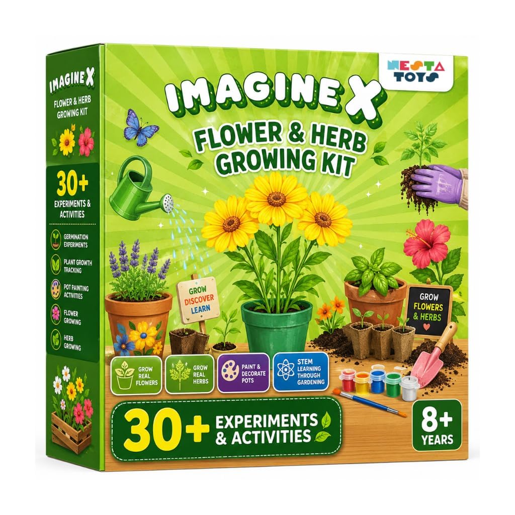 NESTA TOYS - Gardening Kit for Kids | STEM Toys for Ages 6, 7, 8, 9, 10 Years | Arts and Crafts Activities | Birthday Gifts for Girls & Boys | Plant Science Kit for Kids-picture-23