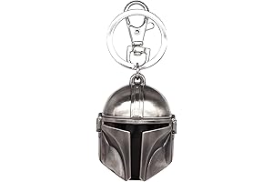 Star Wars Mandalorian Helmet Pewter Keychain: A Unique Keepsake for 'Master Chief' Enthusiasts