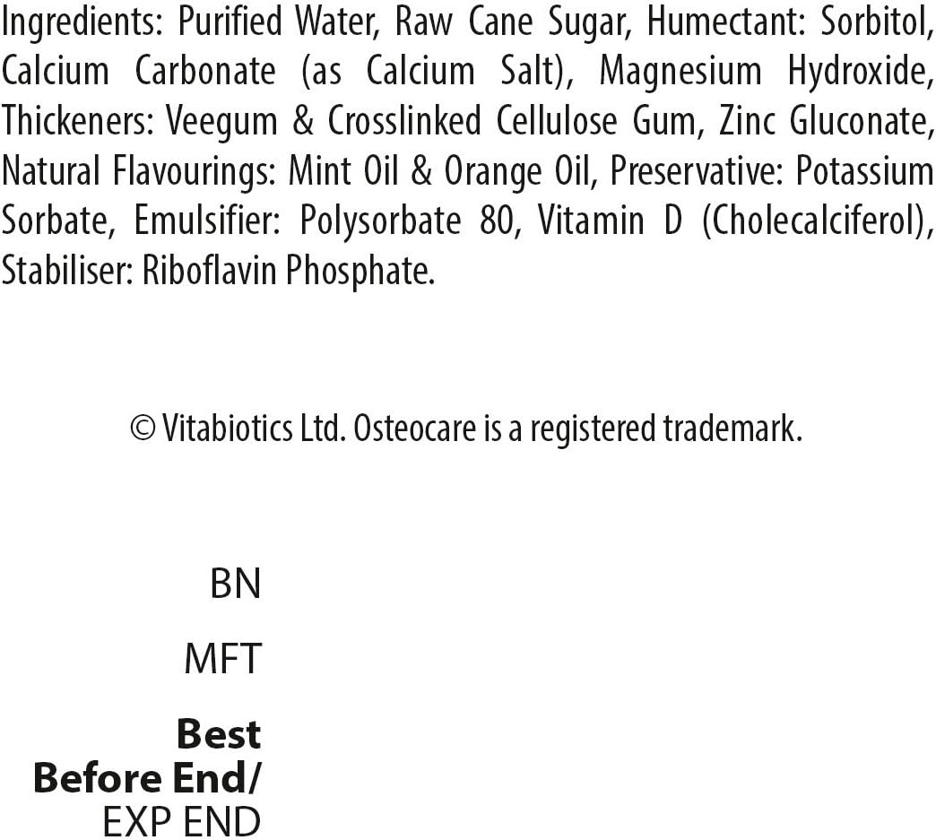 Amazon Com Vitabiotics Osteocare Liquid 0mls Health Household Amazon Com Vitabiotics Osteocare Liquid 0mls Health Household