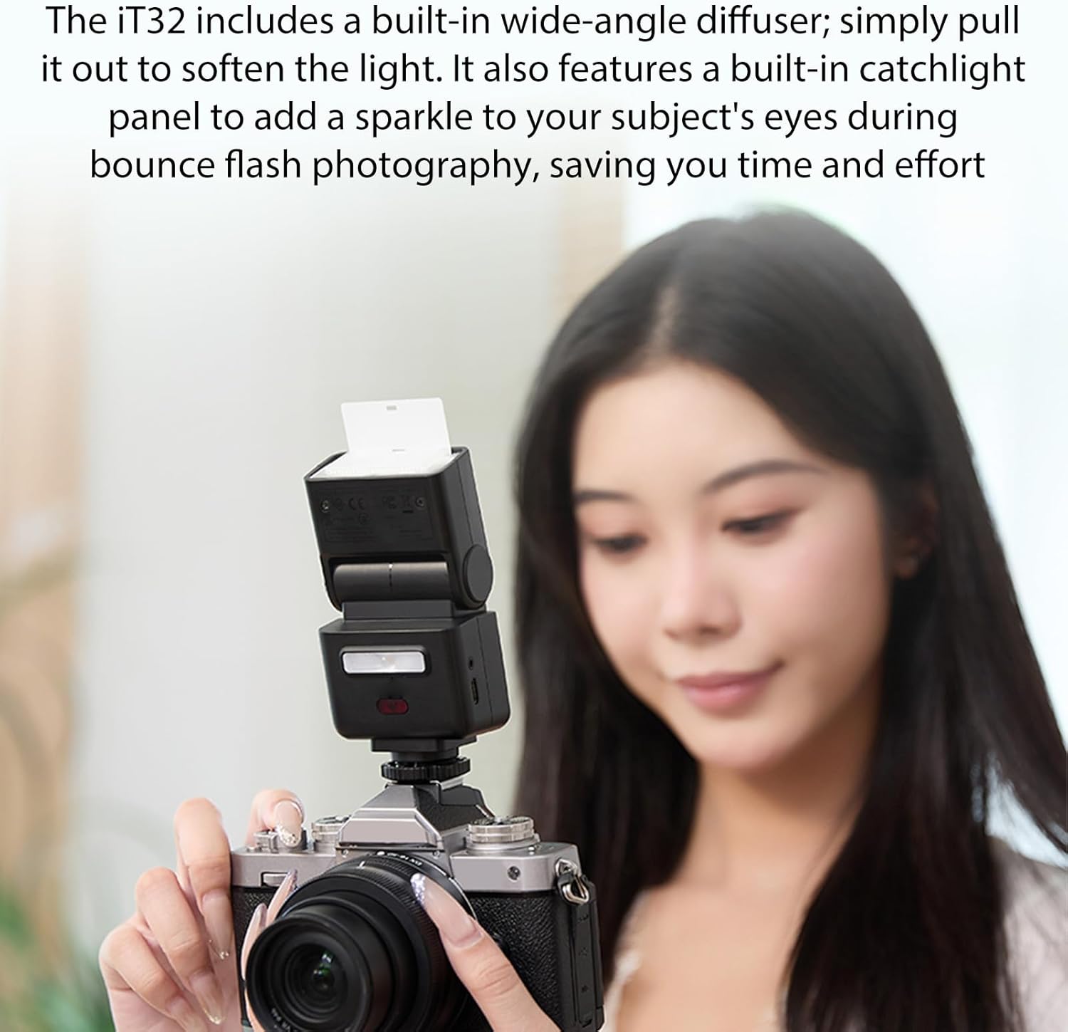 GODOX IT32 TTL Speedlite Camera Flash with X5S Wireless Trigger - 1/8000s HSS GN18 for Sony Cameras, 1.5s Recharge Integrated LED Light with Soft Diffuser & Magnetic Filter