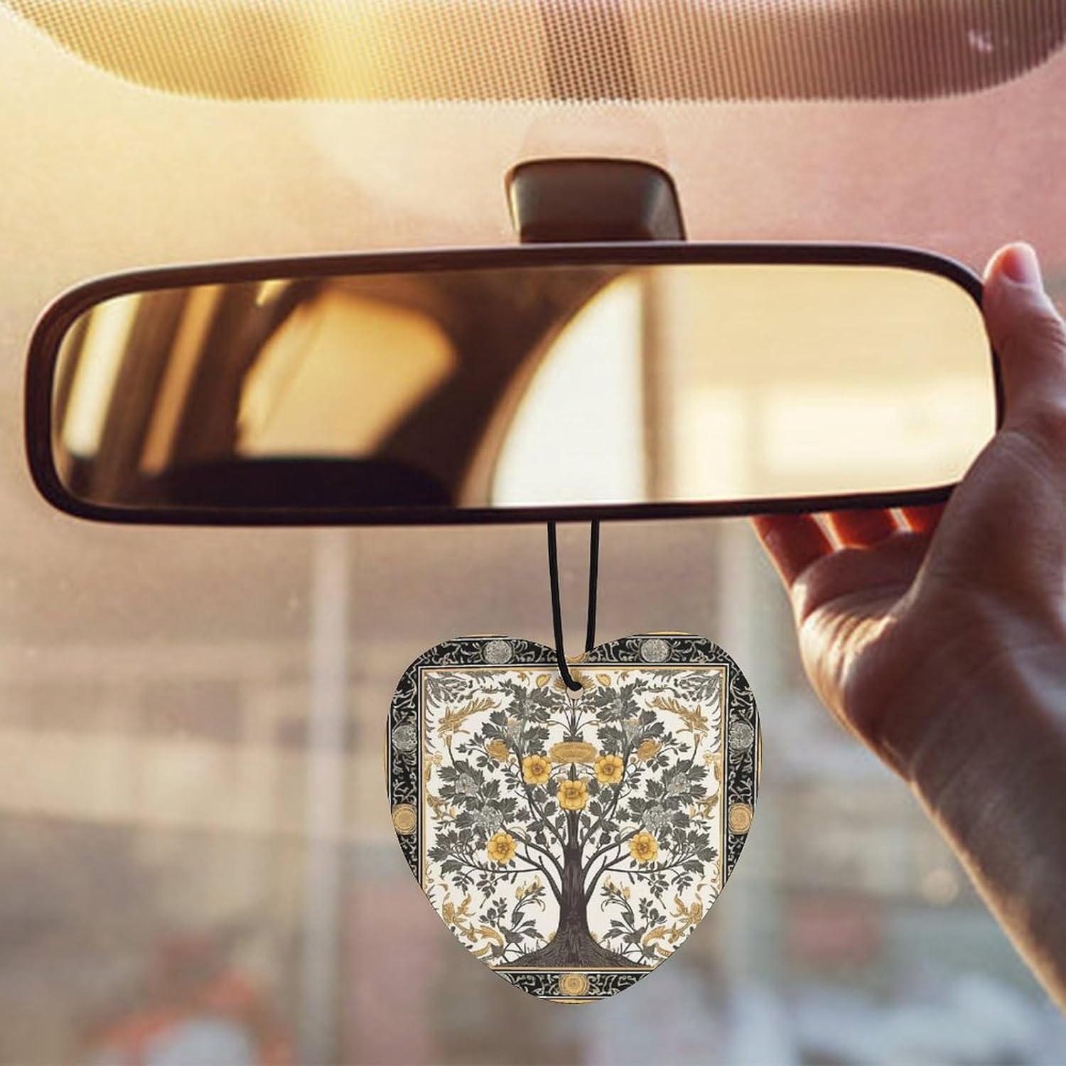 Car Air Fresheners Hanging Long Lasting Car Freshie With Tree Pattern Printed Picture