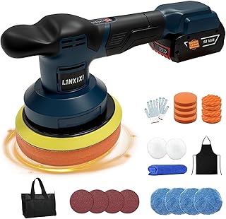 Akku Poliermaschine für Bosch Professional 18V, 6 Zoll Autopolierer, 3 Geschwindigkeiten bis 7000 U/min, Leicht & Kabellos, 21-teiliges Polierset für Polieren, Wachsen & Autoaufbereitung (Ohne Akku)