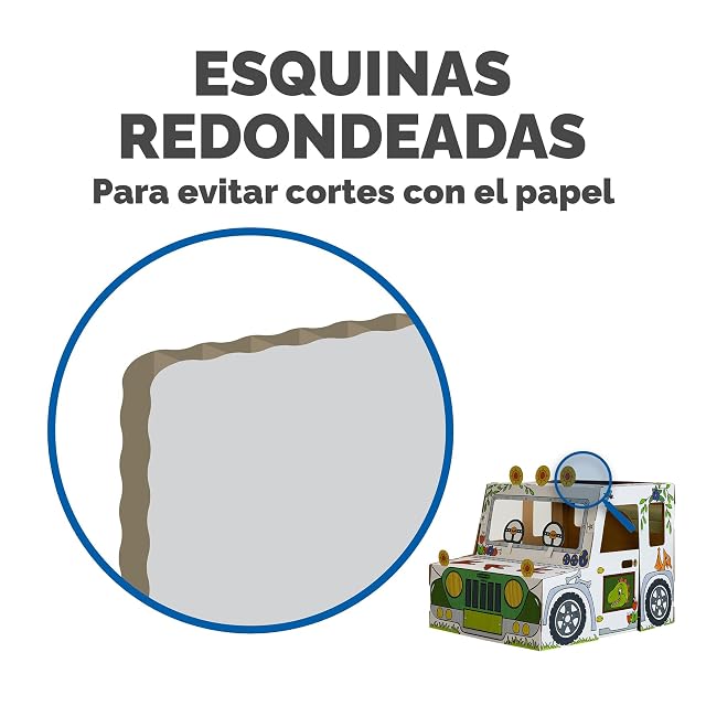 Foto 4 de 6 de BANKERS BOX Casa de Juegos de Cartón Camión Dinosaurio para Niños XL (81,5 x 79,5 x 97,7 cm)