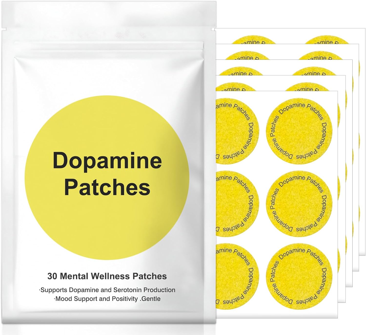 Dopamine Patches-Used for Enhancing Concentration and maintaining Emotional Stability on a Daily Basis (30 Pack) (1PCS)