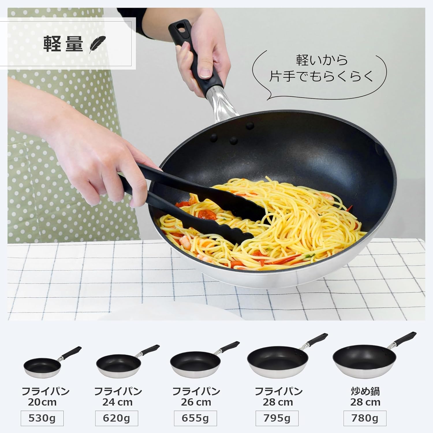 Urushiyama 20409 Frying Pan, Frying Pan, 11.0 inches (28 cm), Made in Japan, Fluororesin Treatment, Compatible with Gas Fire, Non-Stick