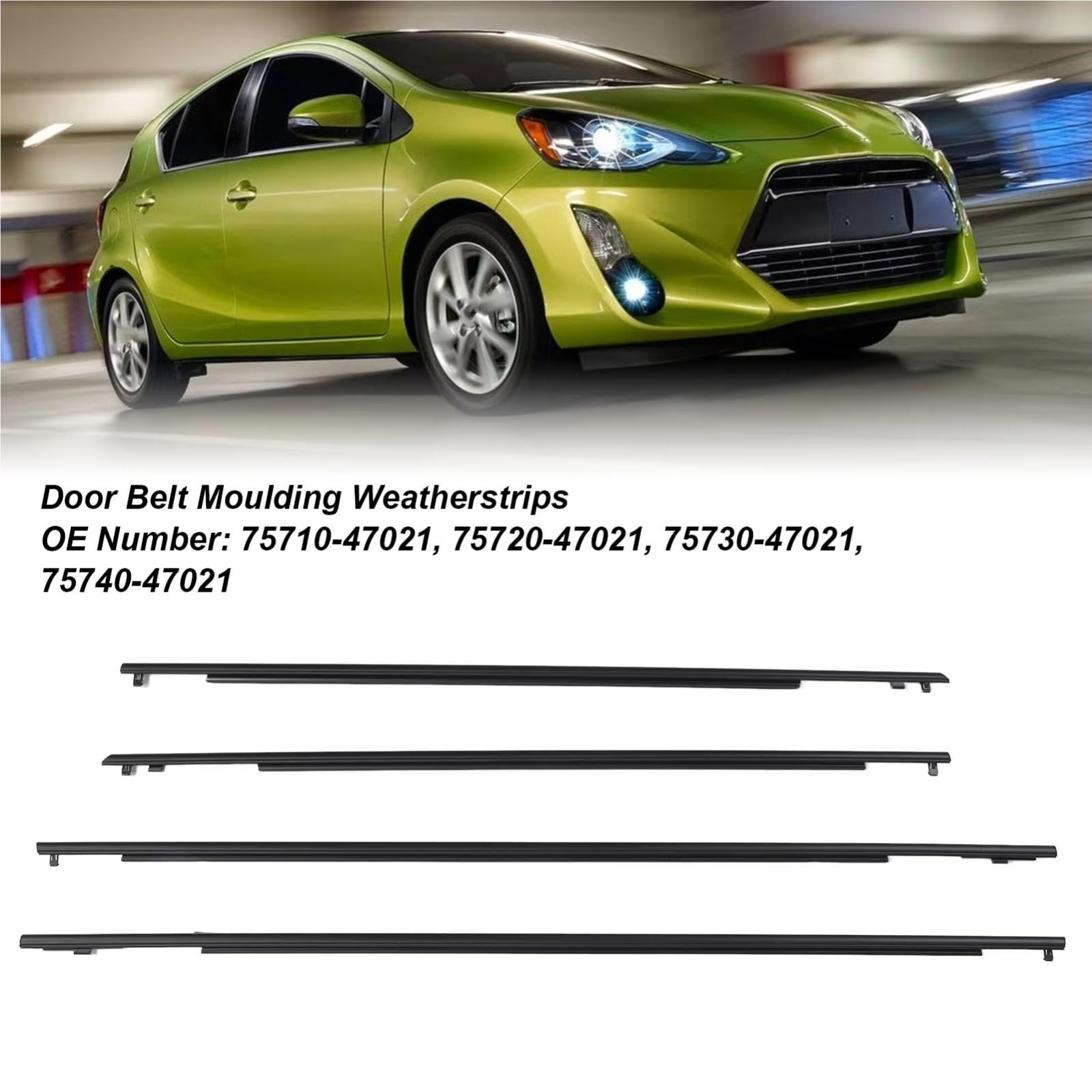 Guarnizione Per Finestrino Auto Per Toyota Per Prius 2010-2015 75740‑47021