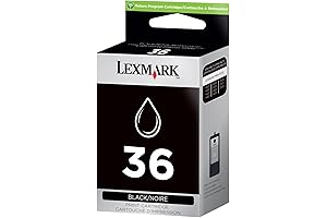 Lexmark 36 Black Return Program Print Cartridge: Experience Sharper Prints