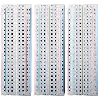 3pcs Solderless Breadboard 830 Point Prototype for Arduino, ESP32, ESP8266, Raspberry Pi