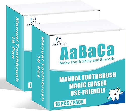 Cepillo de dientes para blanquear los dientes, paquete de 2 unidades, 36 unidades, limpieza profunda, eliminar años, manchas superficiales, adecuado