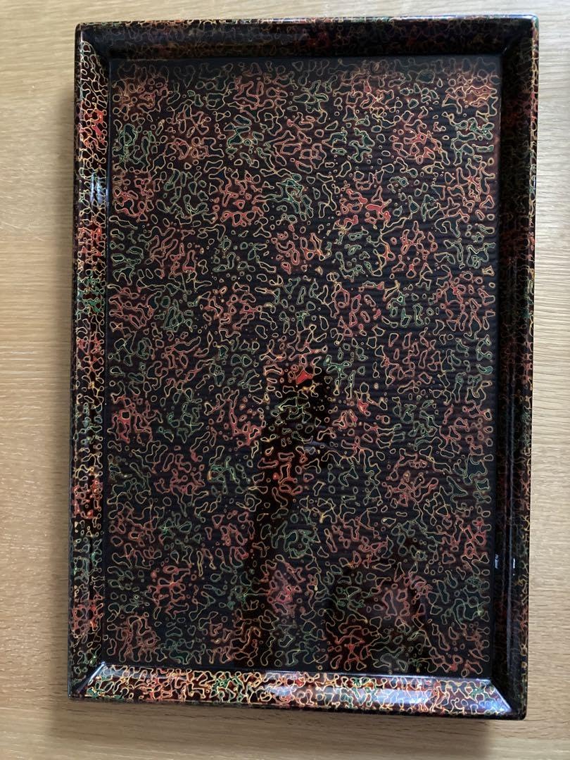 2299❣️津軽塗　角盆　5枚セット Amazon.co.jp: 津軽塗 お盆 箱入り 接待盆 尺5 角盆 長方形 : おもちゃ