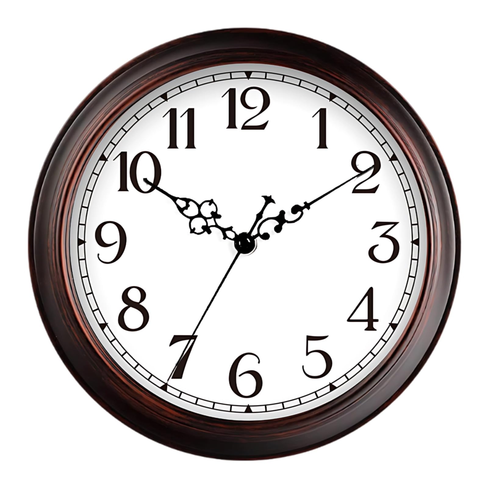 Horloge murale vintage pour salon et chambre à coucher romantique