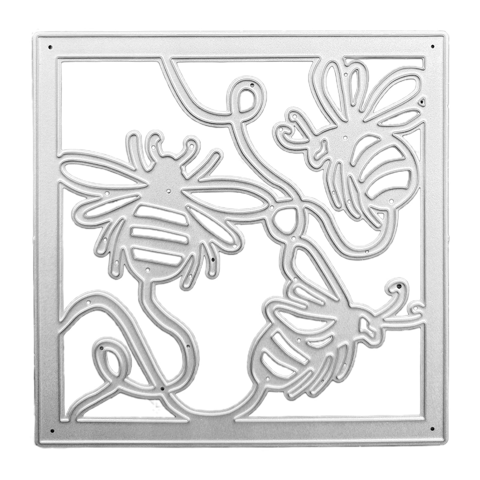 Kalttoy Three Honeybees Metal Cutting Dies Stamps Template Mold Stencils for Embossing Scrapbooking Cutting Dies