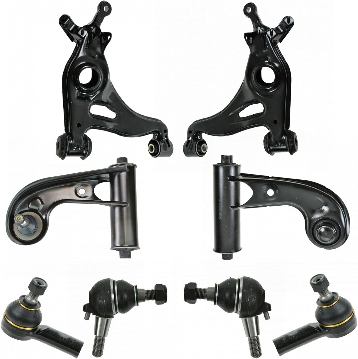 TRQ Front Steering & Suspension Kit with Control Arms and Ball Joints