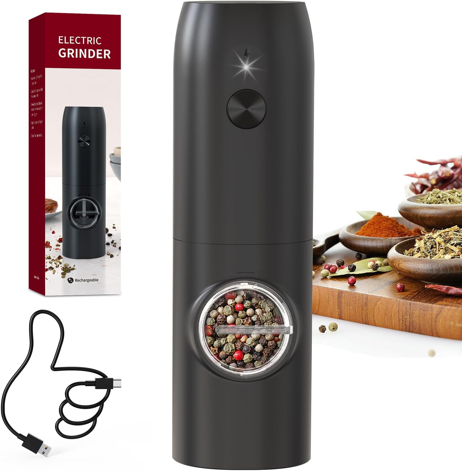 CIRCLE JOY Pepper Mill, Electric KYMQ-15A