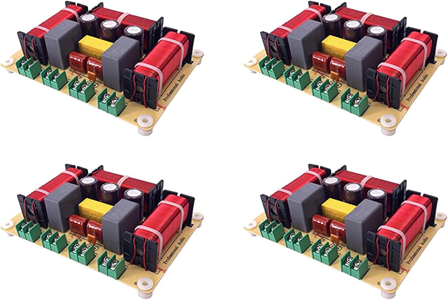 4PCS 4 Way 300W Speaker Frequency Divider Home Theater HiFi Stereo 4Unit Circuit Stereo Audio Crossover Filters