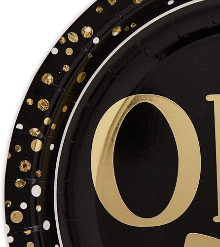 Miniatura 3 de Platos de papel para primer cumpleaños, decoraciones de primer cumpleaños para niños, suministros de fiesta (9 pulgadas, 48 unidades)