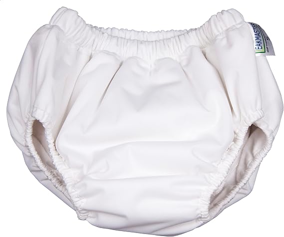 Adult All in One Pull-On Cloth Diaper by LeakMaster - Sewn-On Waterproof Outer Layer. 8 Total Interior Layers of Absorbency. Secure Incontinence Protection. (Small 2024-Inch Waist)