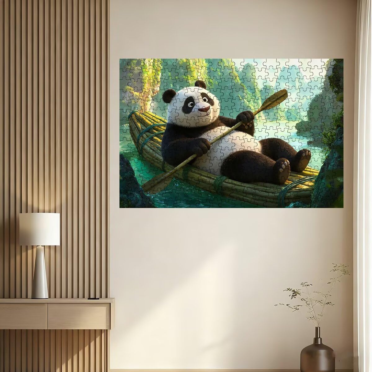 Puzzle 3000 Pezzi Panda, Puzzle Barca per Adulti, Puzzles in Legno Intrattenimento Creativo, Divertimento, Puzzles Educativi Classici con Confezione di Alta Qualità Idea Regalo Donna, Decor Casa -3244