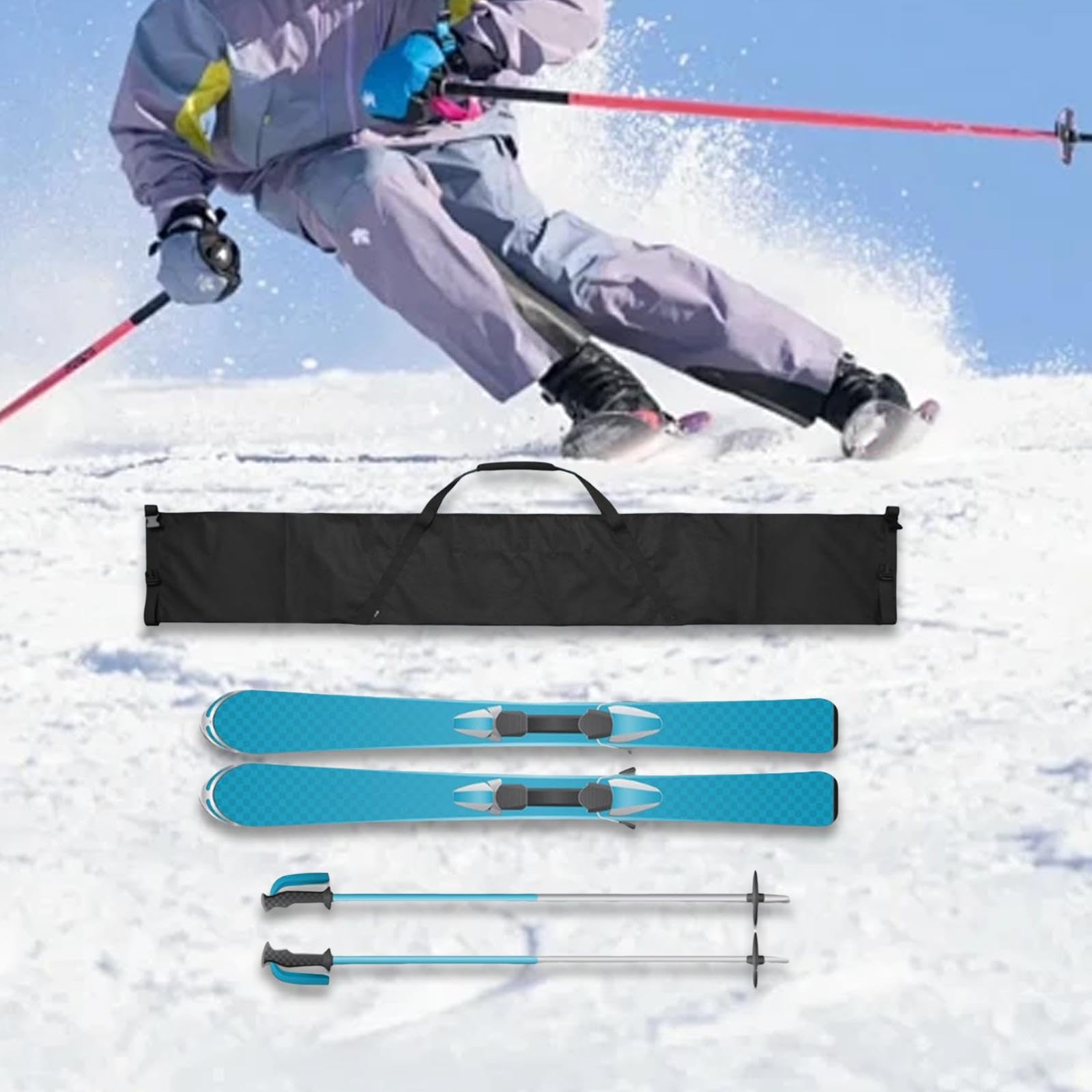 Yiju Snowboard Bag Ski Bag Transport Protective with Carrying Handle Snowboard Cover Ski Gear Bag for Snowboarding Skiing Outdoor