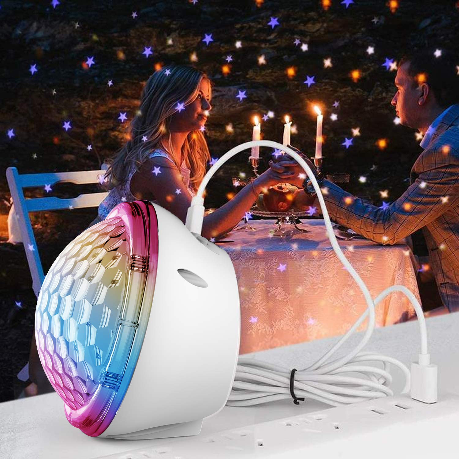 Star Projector Night Light for Kids,Star Night Light,Star Projector 180 Degree Rotation(White)
