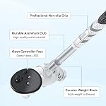 AMVR Golf Club Pièce jointe compatible avec Quest 3/Quest 3s Accessoires, antidérapants VR Poignée pour le golf +, 80 Degré Conception Continuer à suivre (pour le contrôleur de droite)