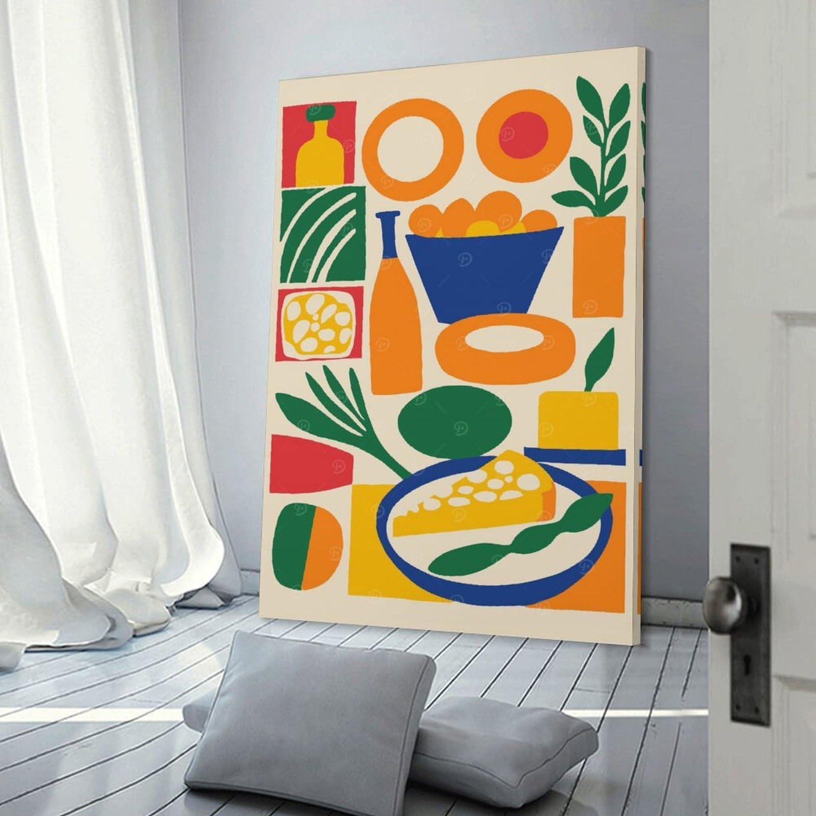Junmoney Kitchen Wall Art Wall Picture Print 08x12inch(20x30cm), for Apartment Walls, Studios Or Work Areas, A Simple Refresh for Blank Walls