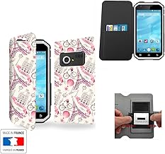 Case-Industry Etui MTT Master 4G Paris Ville Romantique Collection Pattern avec Rangement Interne Porte Carte - Housse de Protection MTT Master 4G - Pochette