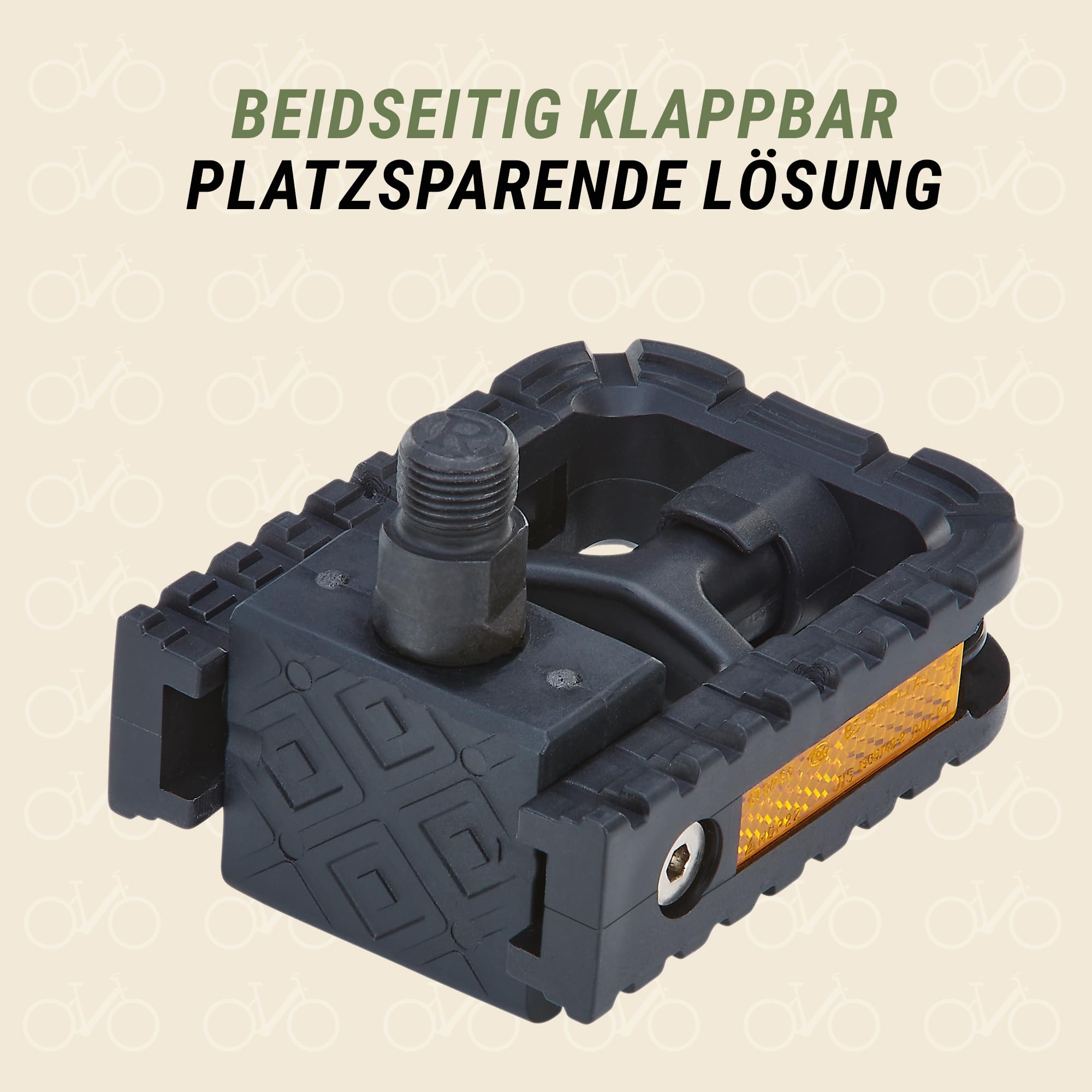 Prophete Składane pedały, z tworzywa sztucznego