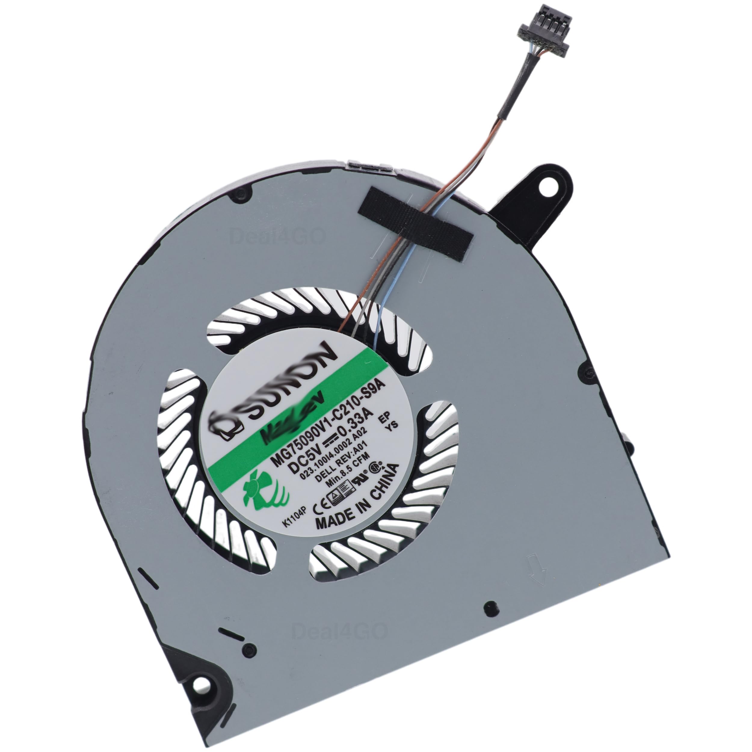 Deal4GO GPU Graphics Cooling Fan F3DF0 0F3DF0 Replacement for Dell G3 3500 G5 5500 G5 SE 5505 (with GTX 1660Ti RTX 2060)