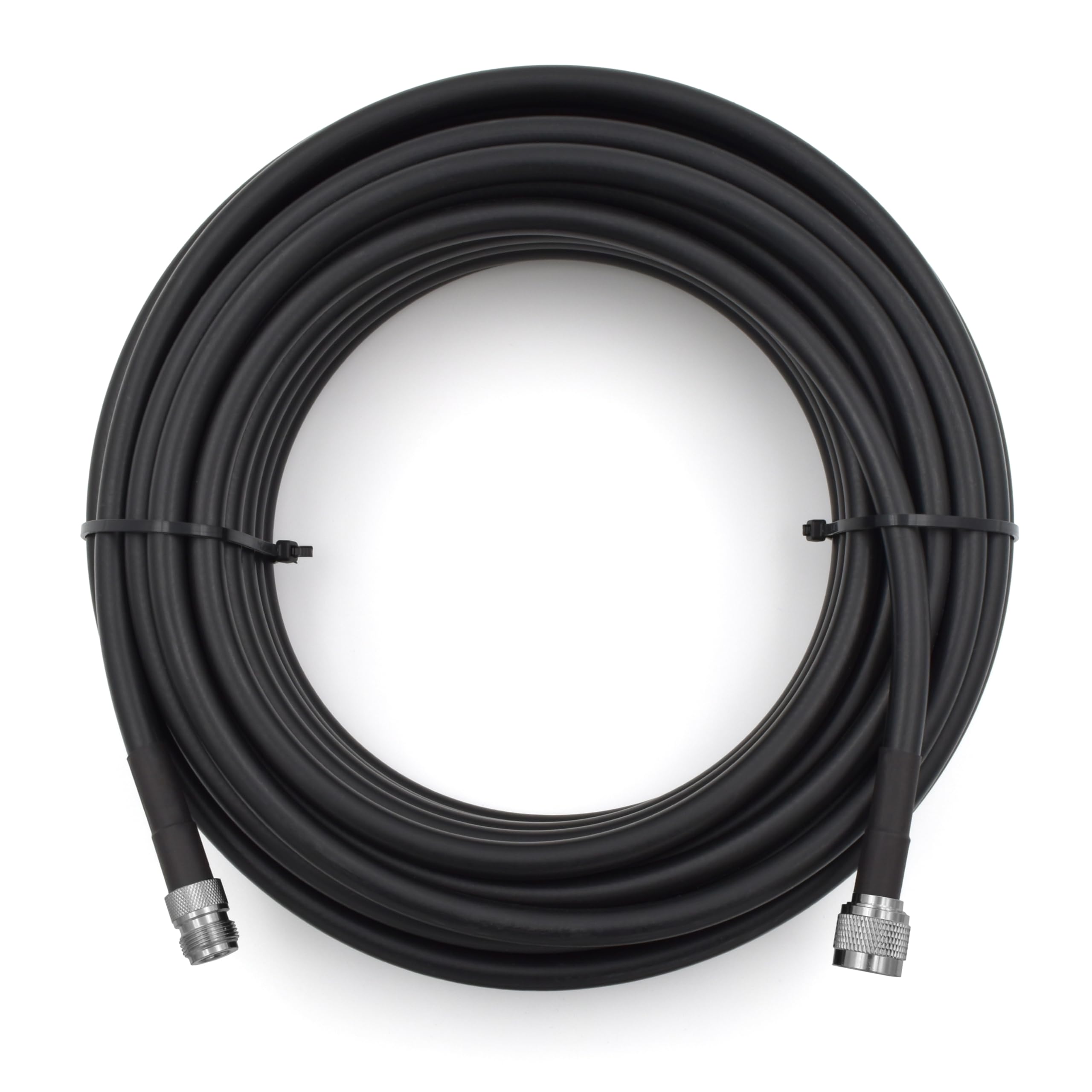 N mâle à N femelle 12m Cable coaxial 50ohm 8D-FB Ø11.1mm Câble d'extension exterieur à faible perte rallonge etanche pour Routeur WIFI Radio Antenne LTE GSM Amplificateur 4G 5G 6G LTE Hotspot