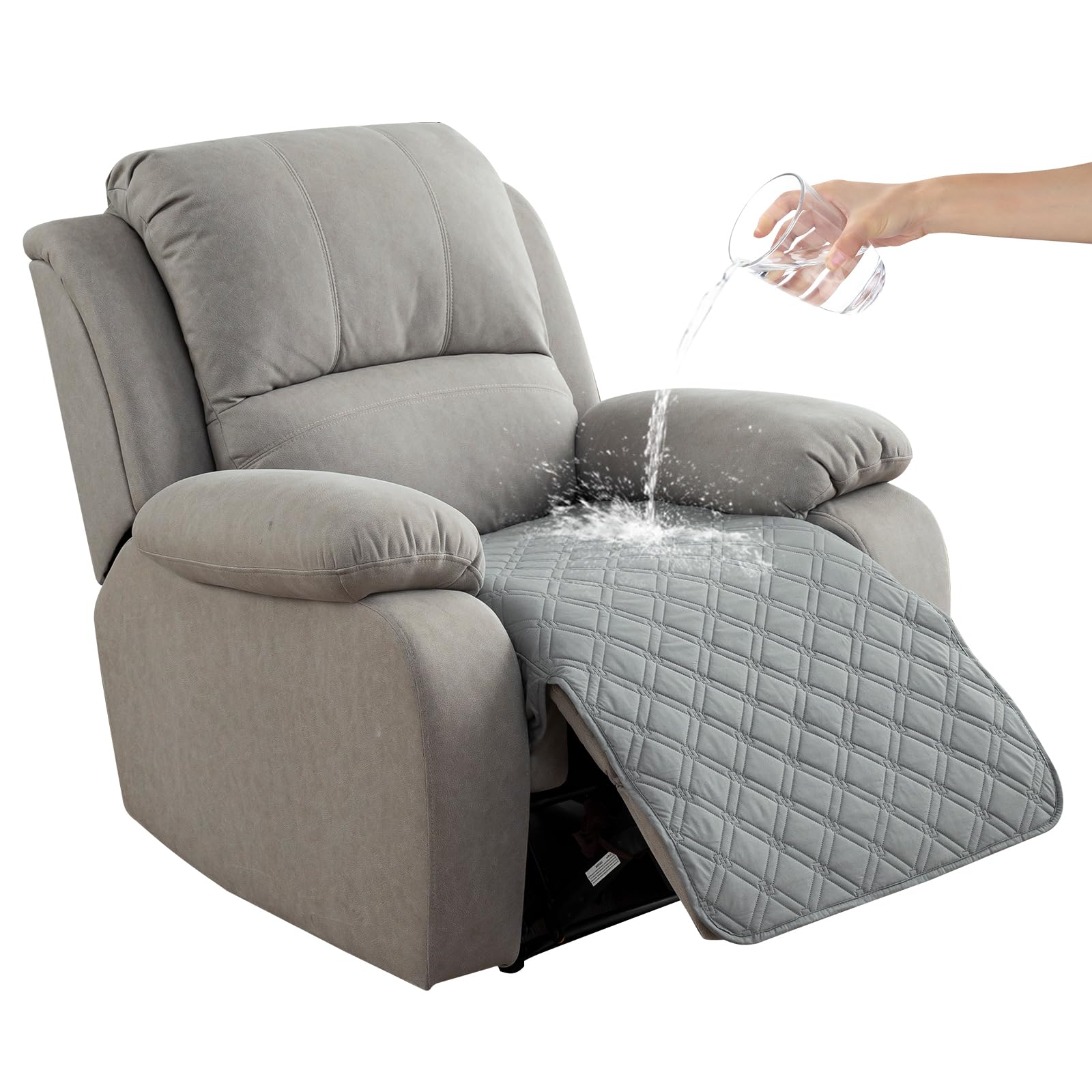 Genina 100% Waterproof Recliner Chair Covers, Non-Slip Furniture Protector