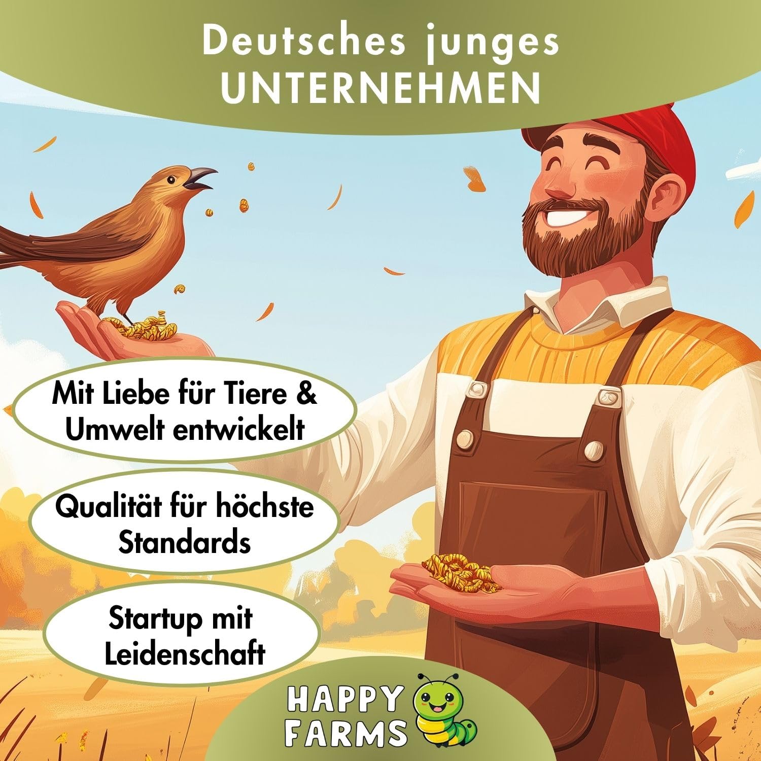 Getrocknete Soldatenfliegenlarven – Natürliche Alternative zu Mehlwürmern, 10kg proteinreiches Futter für Vögel, Igel & Fische