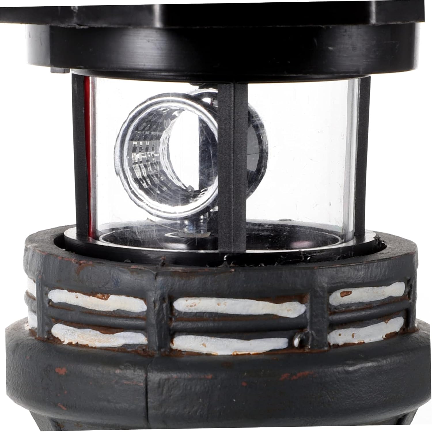 balacoo Lighthouse Solar Light for Garden Resin Craft Outdoor Decor Solar-Powered Statue