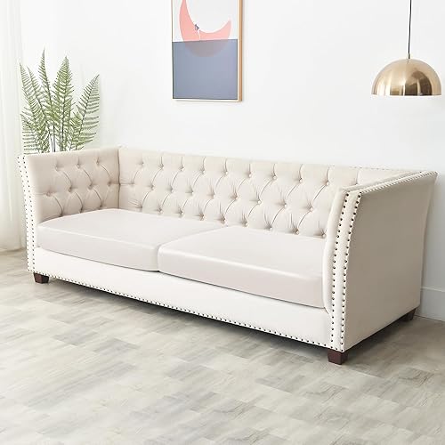 Miniatura 10 de Yates Home Funda de cojín de piel sintética para sofá, funda elástica impermeable para silla de caravana, funda protectora de muebles de sofá