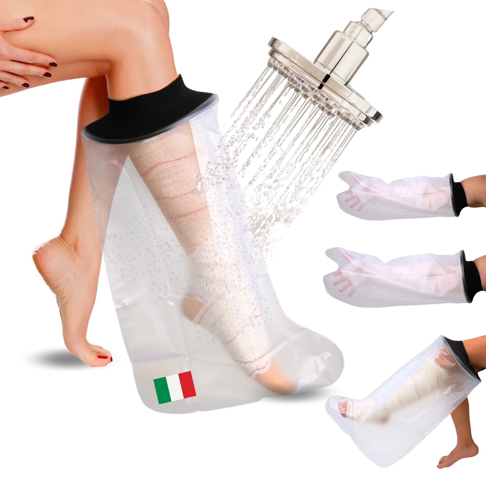Doukesh Copri Calzino per Gesso per Piede Coprigesso Gamba Calzino Coprigesso per Piede Protezione per Gesso Regolabile Calzini Copripiedi Manicotto per Gesso Lavabile per Uomini Donne